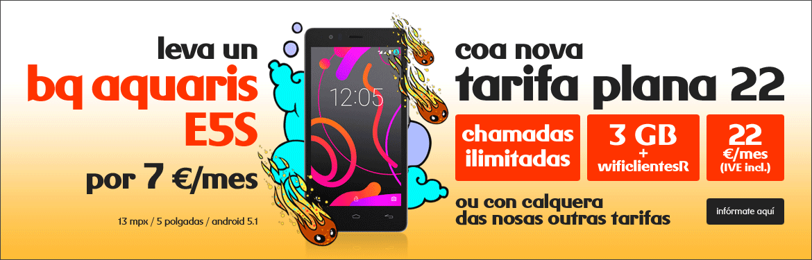 bq aquaris e5s por 7€